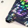 Wholesale of iridescent laser leather fabric 0.8mm thick new European standard scratch-resistant, wear-resistant and waterproof PU luggage packaging new leather material Item Picture